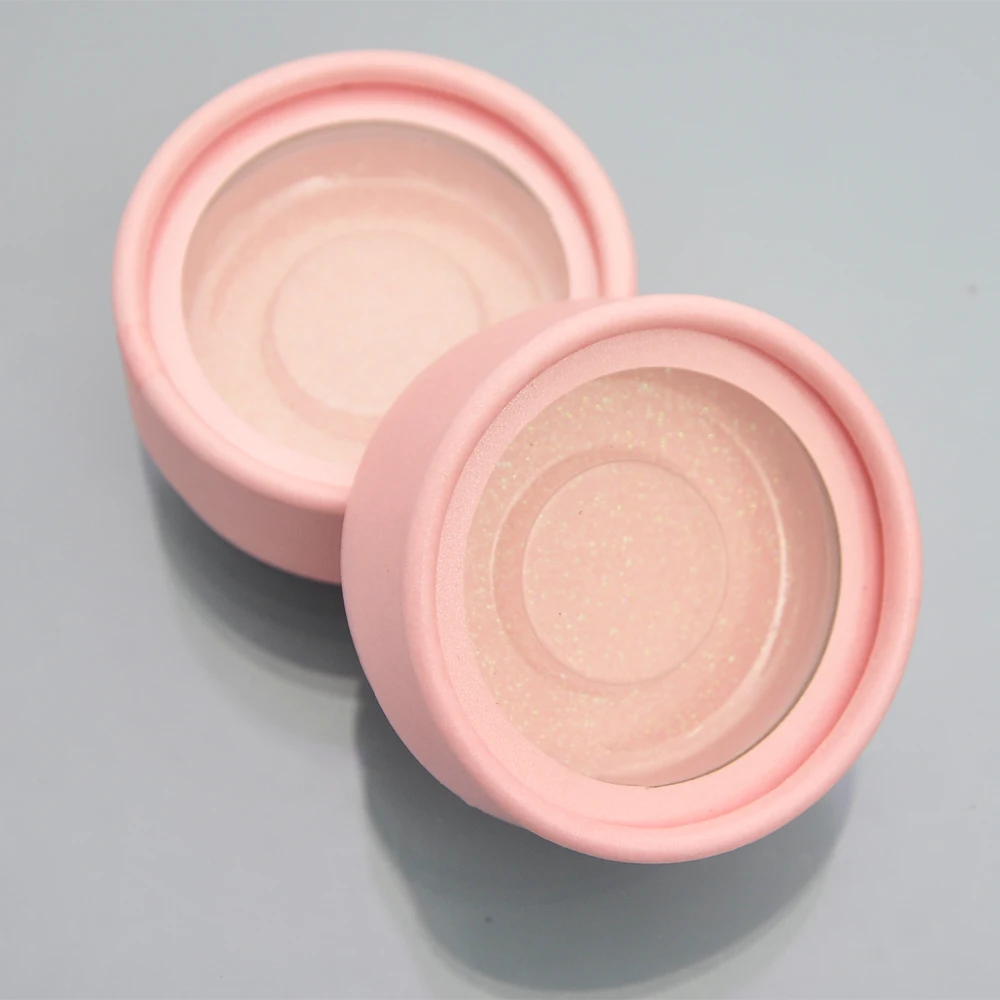 Оптовая продажа круглая коробка для упаковки накладных ресниц коробки