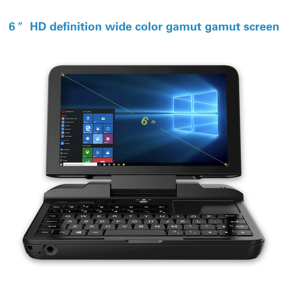 Новый оригинальный GPD MicroPC 6 дюймов Windows 10 Pro мини ПК ноутбук 8 Гб ram 128 SSD компьютер ddr3