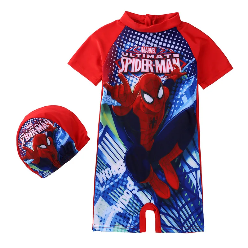 Детский слитный купальник Человек-паук Супергерой Marvel Холодное сердце Анна