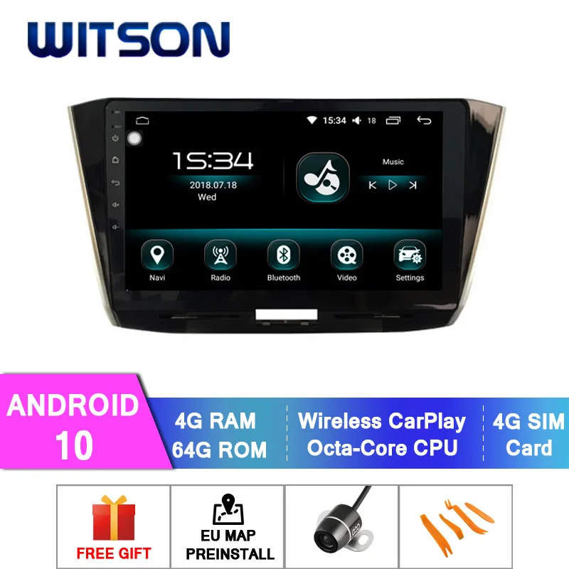 WITSON 9 ''большой экран Android 10 0 Восьмиядерный 4 Гб ОЗУ автомобильное радио для