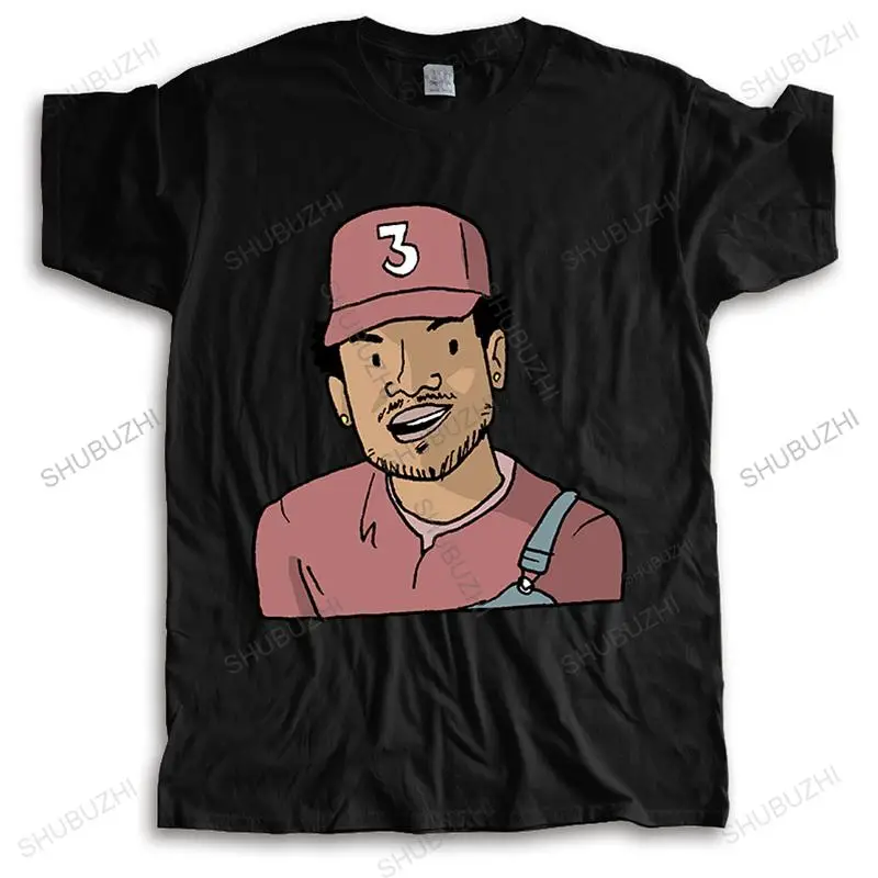 

A drawing of Chance the Rapper T shirt Men Hip Hop Coloring Book Acid Rap 10 Days Cotton O NECK short sleeved Cartoon t-shirt