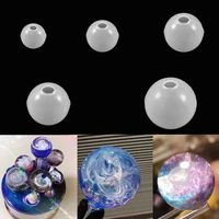 3pcsset 20 35mm ball shape epoxy silicone mold uv resin pendant diy craft molds for jewelry making tools supplies accessories