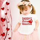 Детская футболка с сердечками на день святого валентина