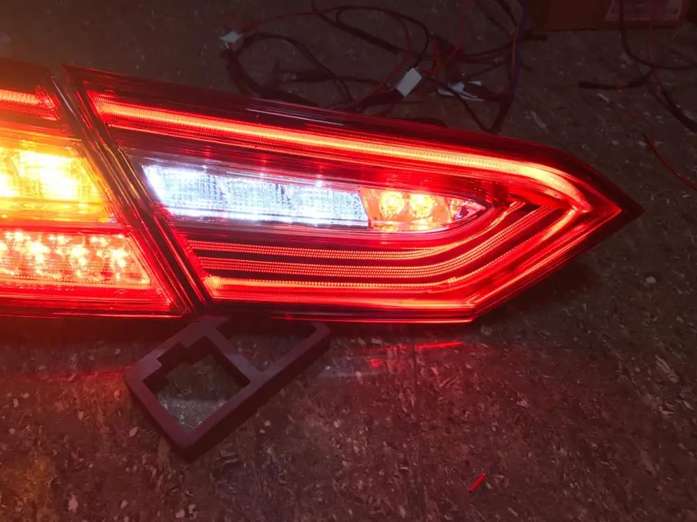 Автомобильный Стайлинг задние фонари для Toyota Camry 2018 светодиодный DRL ходовые огни