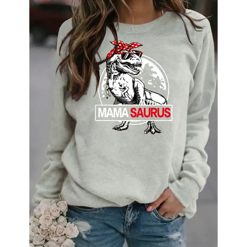 

Women's Pullover Top 2021 Autumn Winter New Printed Tops Fashion Loose Long-Sleeved Sweatshirt Ladies Casual Hooded Hoodies