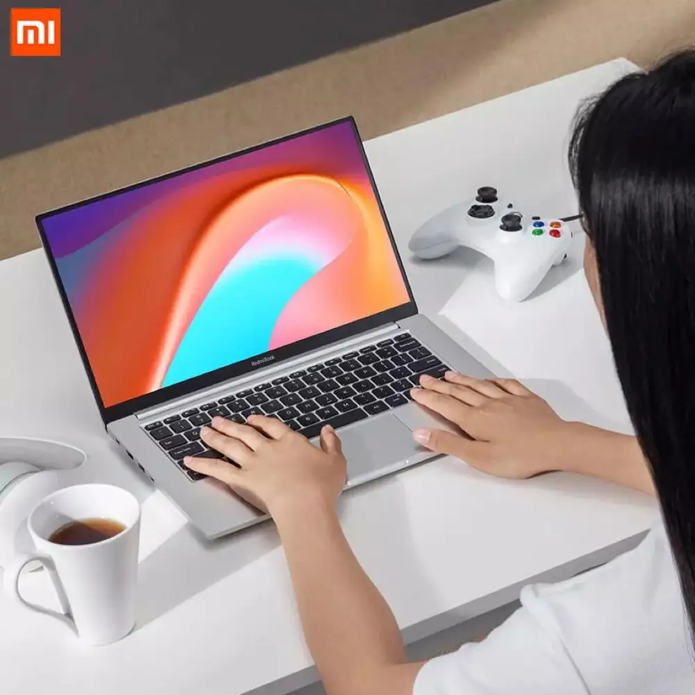 Ультратонкий ноутбук Xiaomi RedmiBook Ryzen 14 Version Mini Type c Зарядка 5 4500U Windows 10 офисный 14FHD