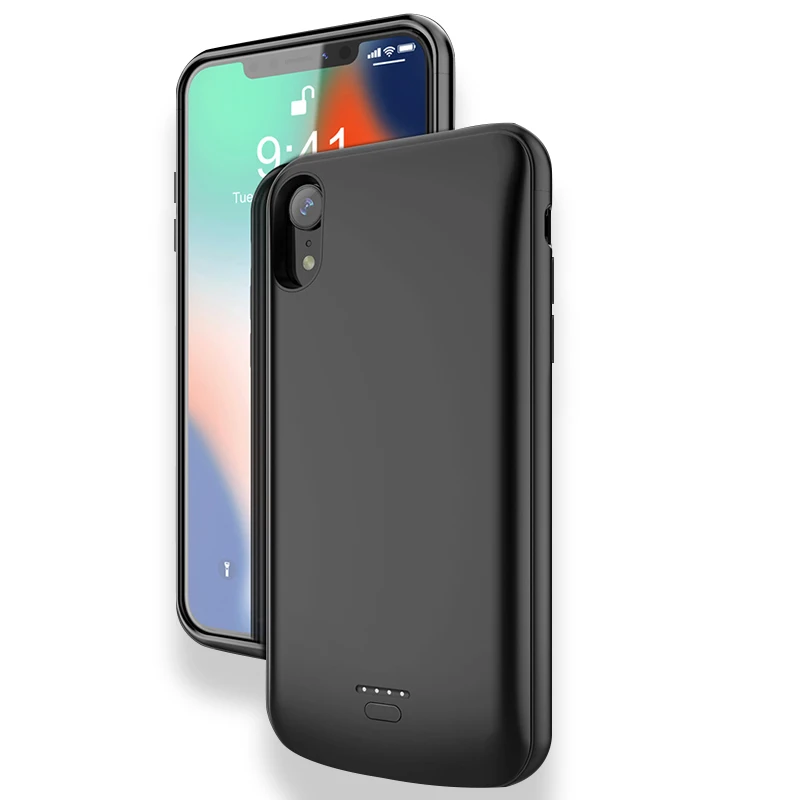 Чехол с зарядным устройством для iPhone 6 6s 7 8 plus чехол внешним аккумулятором X XR XS