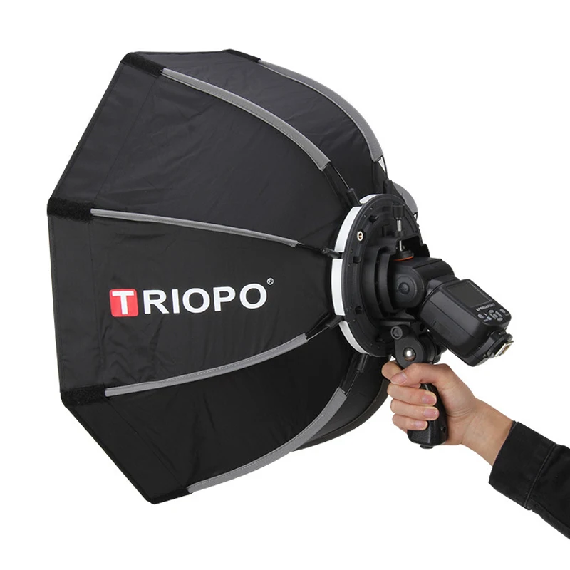 Портативный софтбокс TRIOPO с восьмиугольным зонтом 65 см вспышка для Godox V860II AD200 Yongnuo