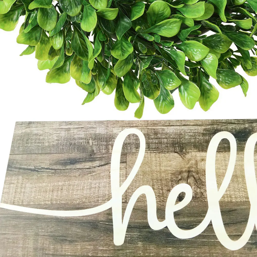 Деревянная табличка с надписью Hello в виде совы домашний художественный декор