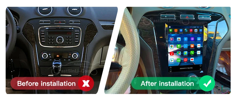 Android плеер для Ford Mondeo 2011 2015 года вертикальный Большой экран GPS Мультимедийная