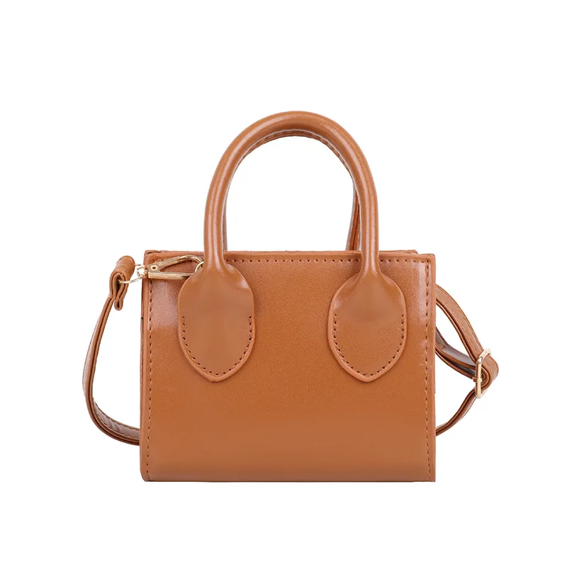 

Mini Bag 2021 New Retro Shoulder Bag Simple Solid Color Crossbody Small Square Bag