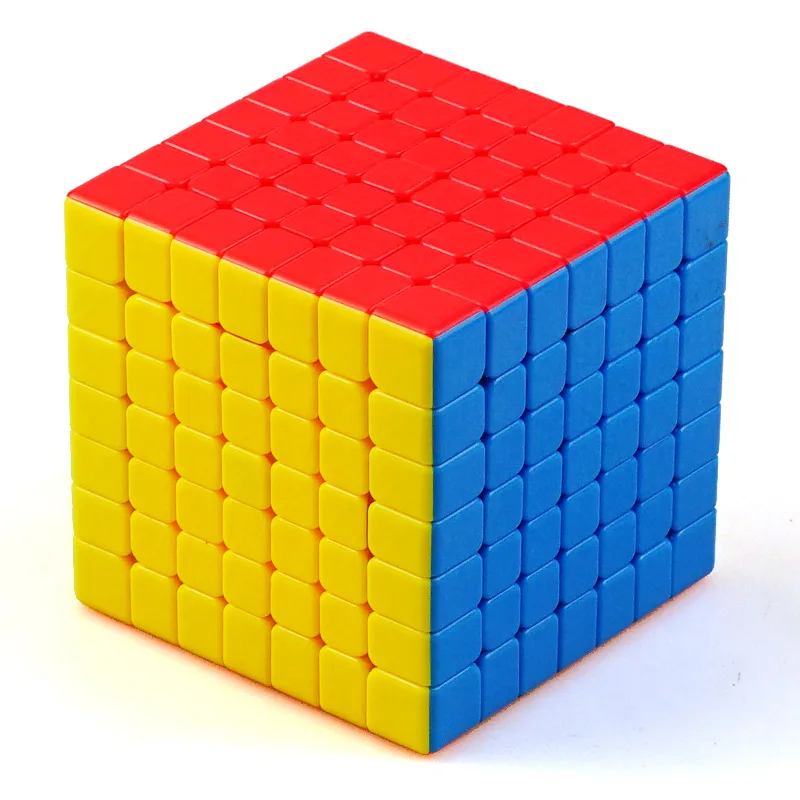 7*7*7 скоростей Профессиональный cubo magico обучающие игры цвет 7*7 Magic Cube гладкая