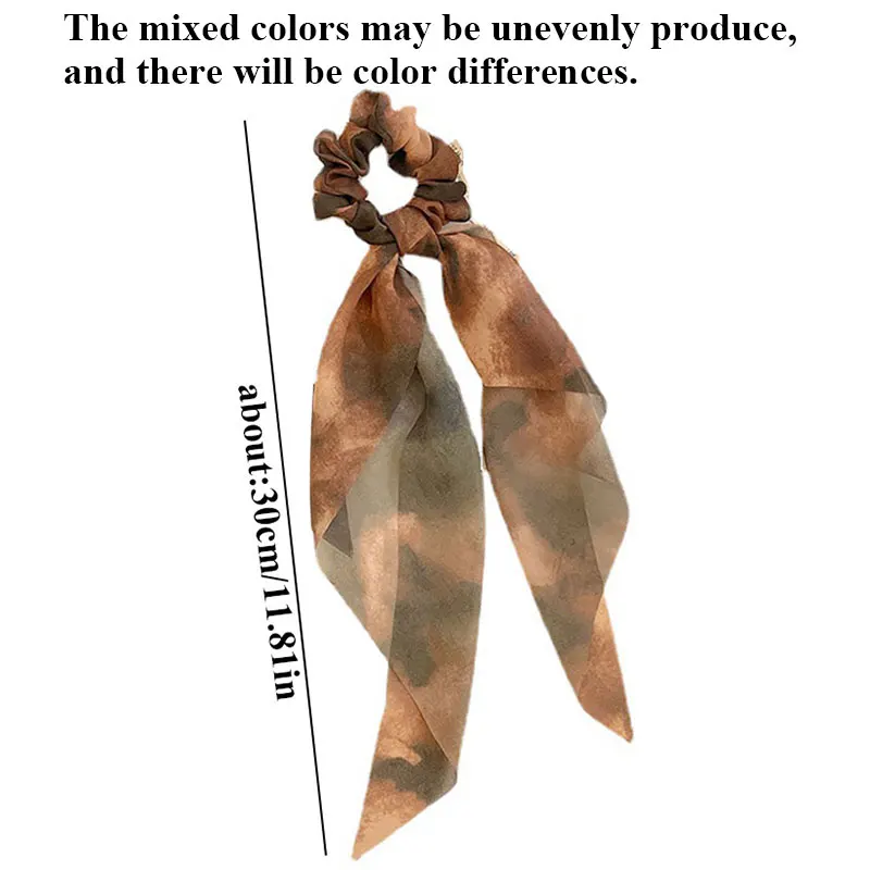 

Korean Style Solid Color Long Hair Scrunchies Hair Ribbon Elastic Hair Bands Hair Accessories Ponytail Hair Scarf For Women