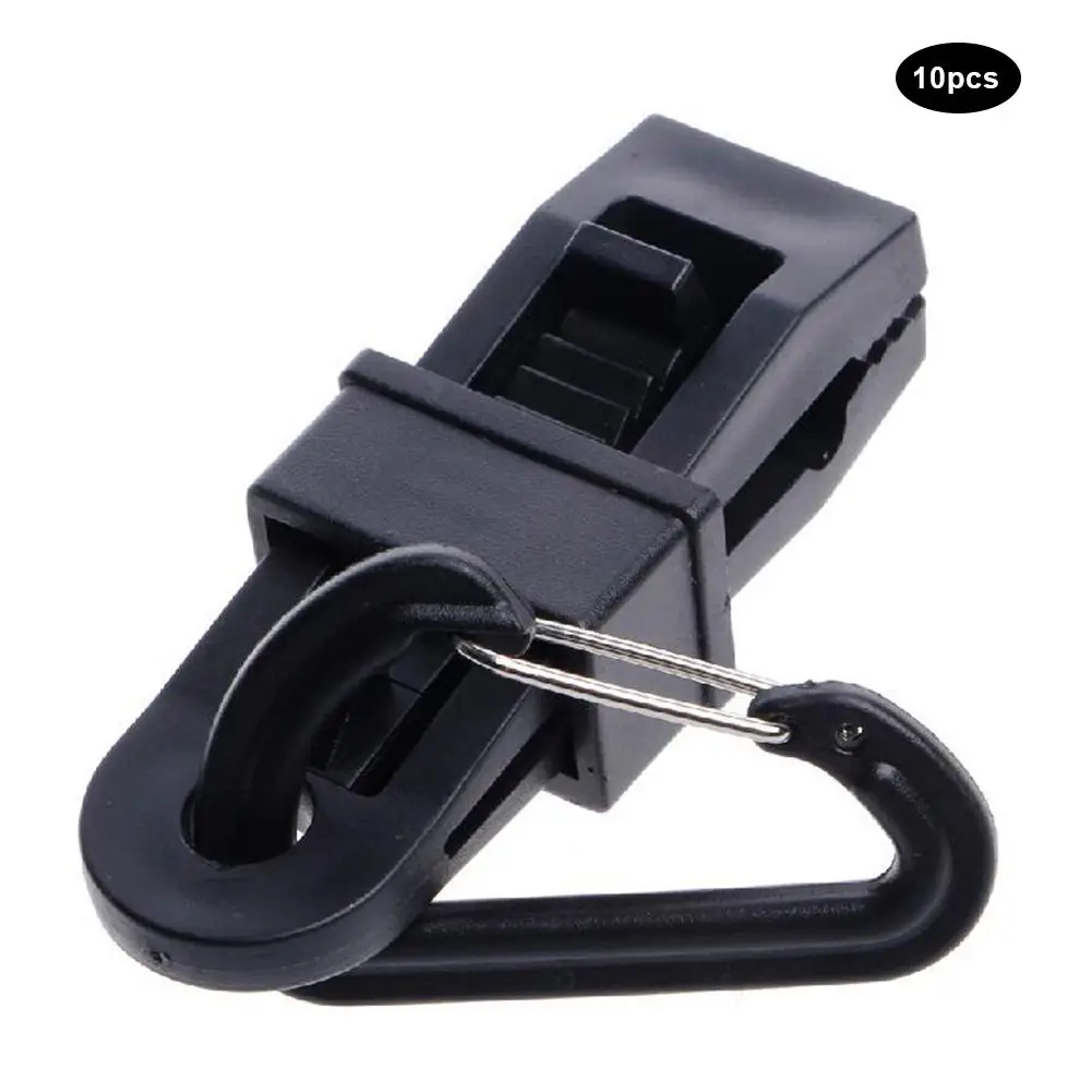 

10PCS Tarp Clips Heavy Duty Lock Grip Plastic Tarp Clamps Outdoor Camping Tent Alligator Clip For Camping Tent Awning Caravan