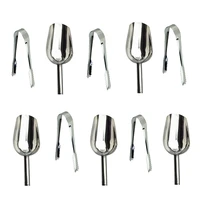 510pcsset stainless steel kitchen tongs candy bar bbq grilling tong ice sugar scoops candy salad tools home kitchen tools new