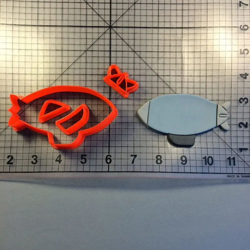 Вертолет Blimp помадка печенье резак кекс Топ торт украшение на заказ пищевой класс