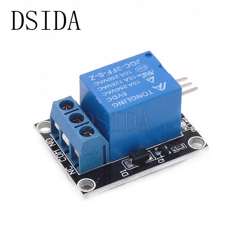 Модуль для arduino 50 шт. плата 1 канального релейного модуля PIC AVR DSP ARM 5 В защитная