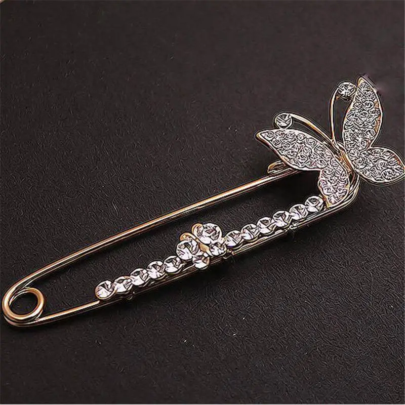 

1PC Bridal Butterfly Crystal Brooches Pins Women Female Brooch for Women Fashion Jewelry Mother's Day Gift