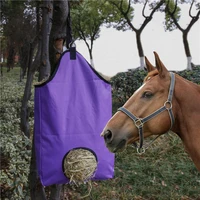 repeatable slow feeding hay bag haylage storage feeder pouch tote outdoor horse riding performance training equipment