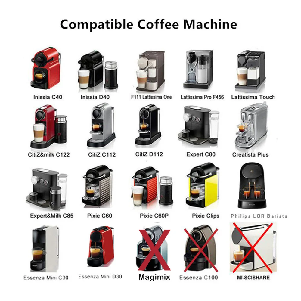 

Coffee Capsule New Upgraded Reusable Stainless Steel Coffee Filters Espresso Coffee Crema Maker