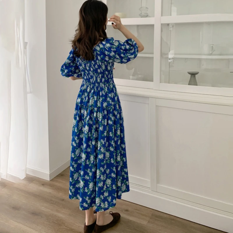 

floral printed women chiffon long dress 2012#