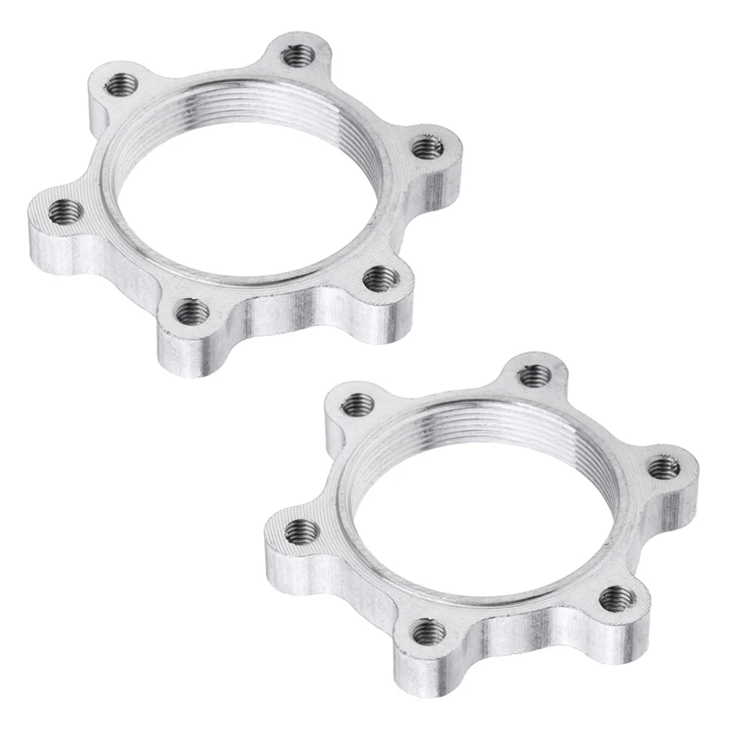 2Pcs Bicycle Freewheel Threaded Hubs Disk Disc Brake Flange Adapter 6 | Спорт и развлечения
