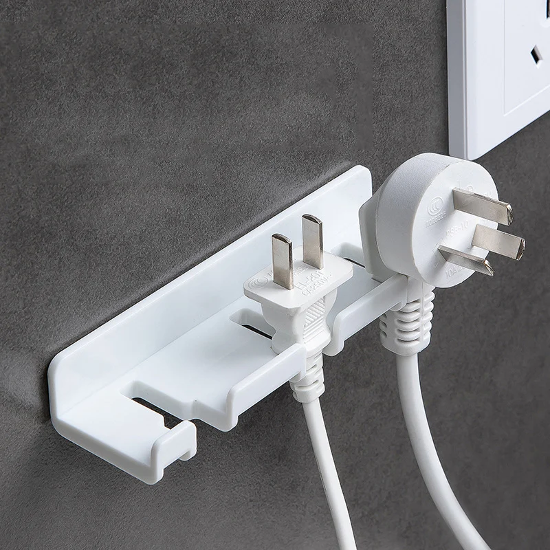 

Simplicity Storage Rack Multifunctional Punch-free Brush Holder Wall-mounted Plug Hook Toothbrush Holder Household Storage