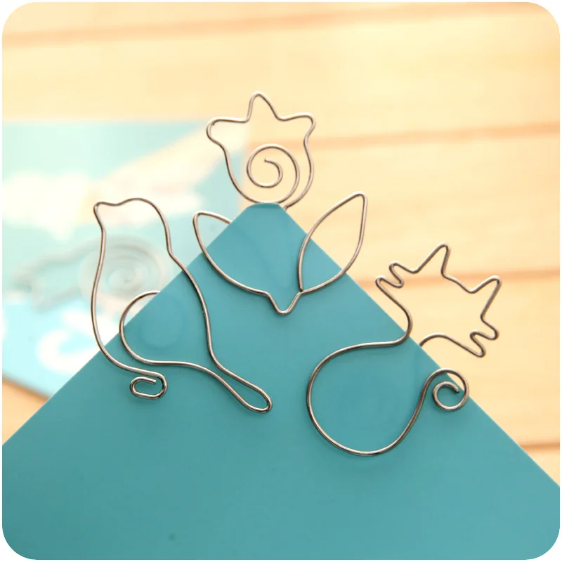 5 шт. металлическая Закладка для книги милые птицы и супер Кот Скрепка закладка