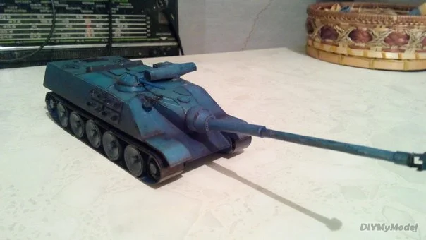 DIYMyModeI-rompecabezas de juguete hecho a mano de Francia, modelo amx50 Fuxi 155, bricolaje, manualidades de papel, regalo, accesorios de pel&iacute;cula RU (origen)-0
