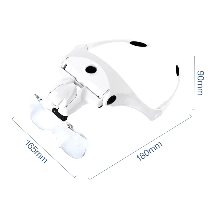 

Увеличительное стекло, регулируемое, с 5 светодиодный зами, 1.0X 1.5X 2.0X 2.5X 3.5X