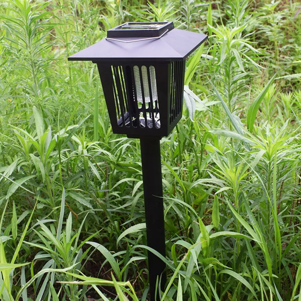 Солнечный открытый квадратный москитный светильник s наземный сад непромокаемый
