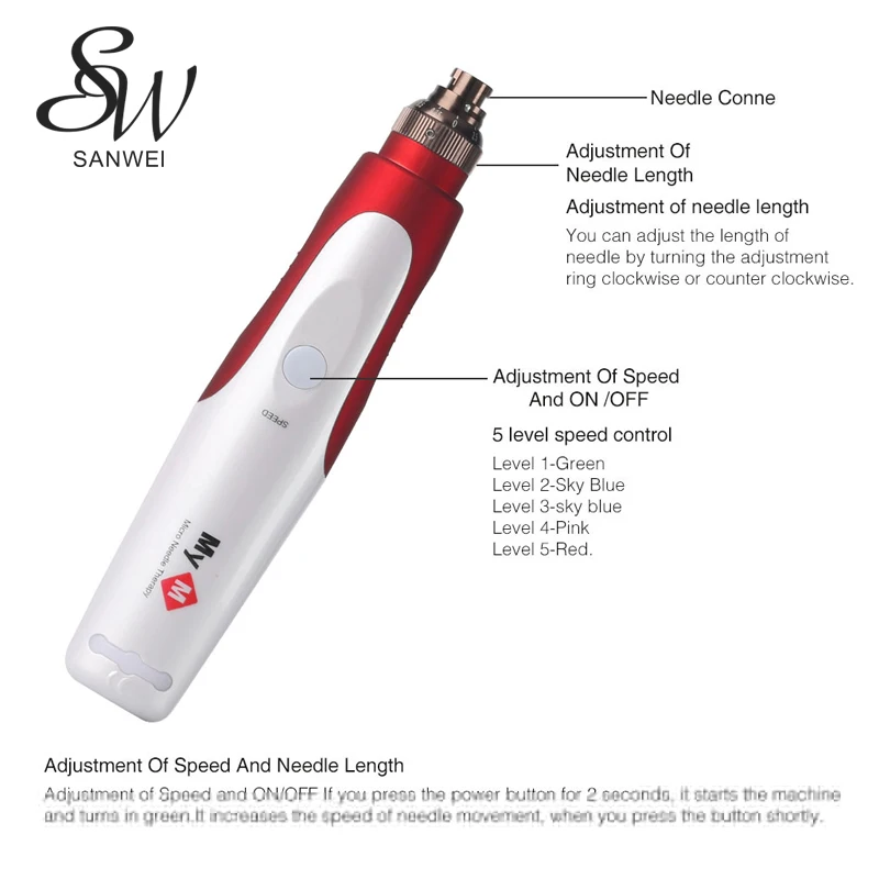 

Dr Pen N2 Electric Professional Anti-Aging Facail Scar Acne Skin Therapy Best Face Care Beauty Tools Kit