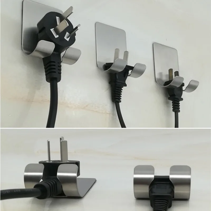 Практичные Крючки из нержавеющей стали самоклеящийся многофункциональный