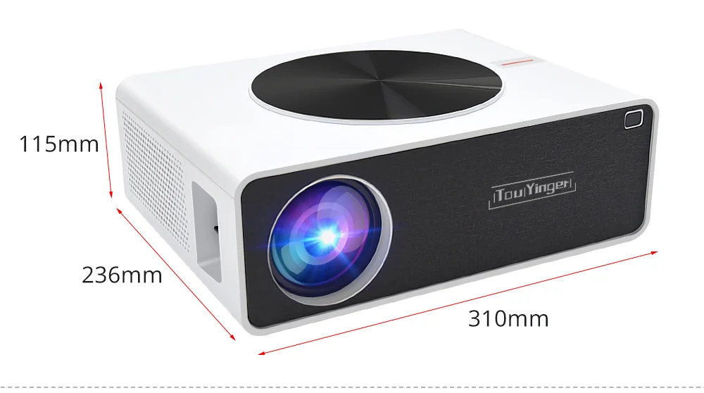

TouYinger Q9 LED Home Cinema 1080P Video Projector Full HD 7000 Lumens ( Android 10.0 Wifi Bluetooth Optional ) LCD Movie Beamer