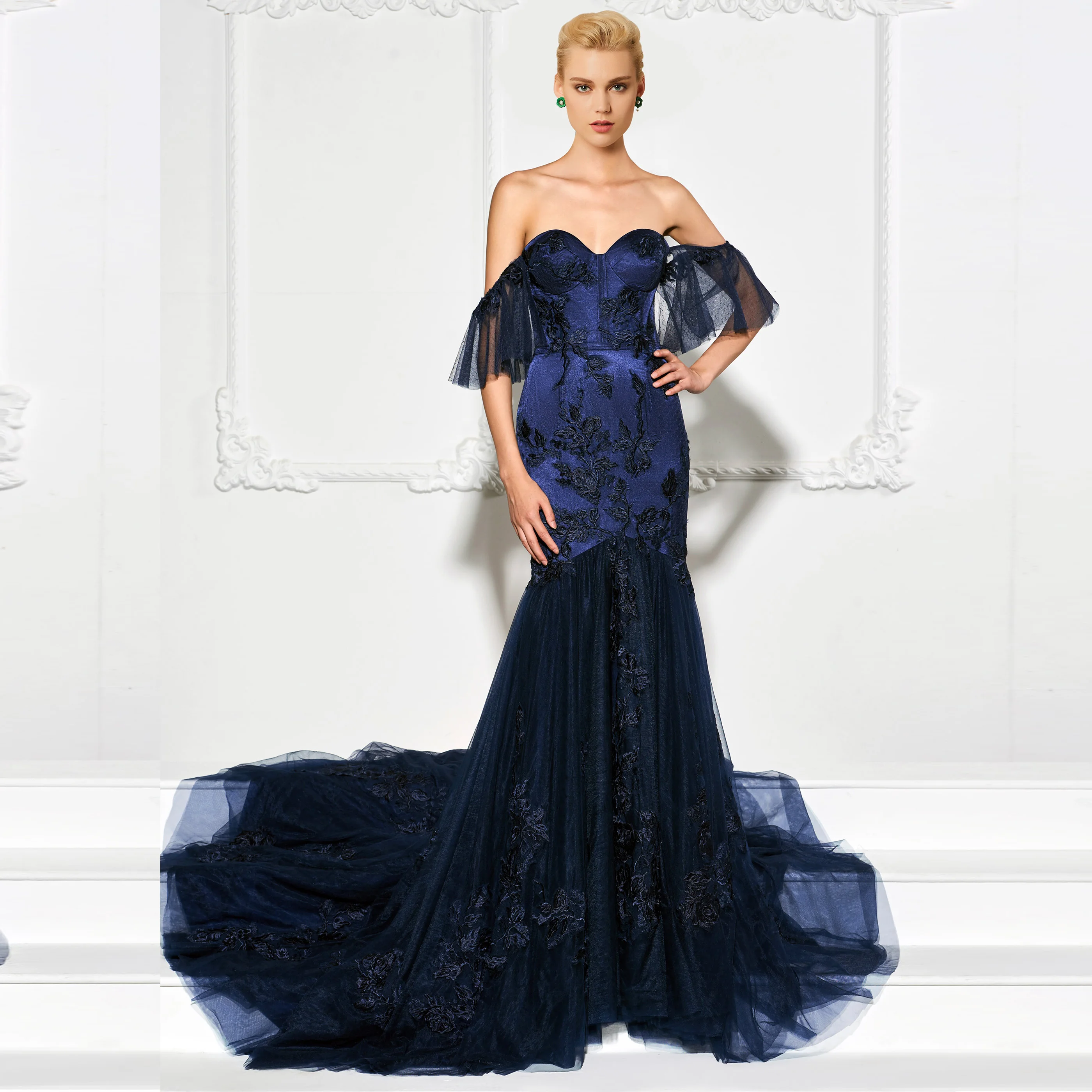 

Милое вечернее платье, кружевное Тюлевое платье до пола, женские вечерние платья-русалки на заказ