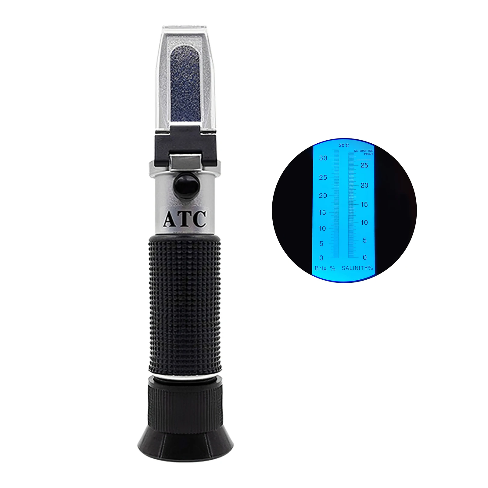 

Портативный рефрактометр солености, оптический ручной детектор, точный измерительный инструмент для солености и концентрации Brix 0-10%