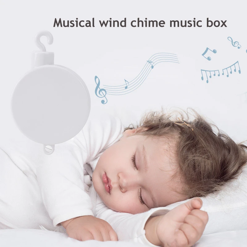 Детские мобильные погремушки на кроватку игрушки с музыкальной коробкой