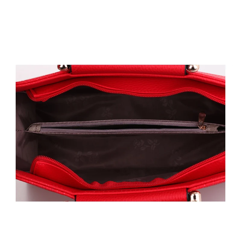 large capacity leather women handbag fawn twill decor top handle bags office fashion female casual tote shoulder bags free global shipping