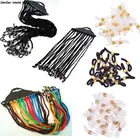 12 шт.лот Регулируемый черный ремешок на шею для очков солнцезащитных очков