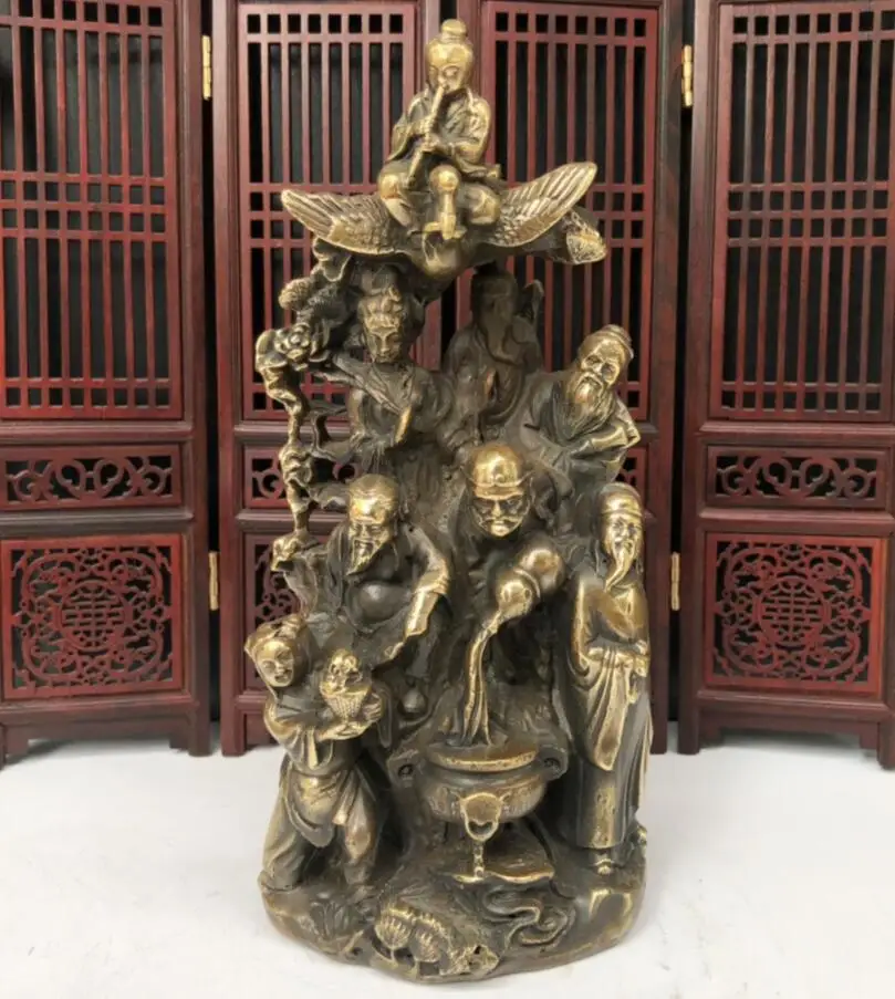 

Archaize brass eight immortals Home Decor crafts statue