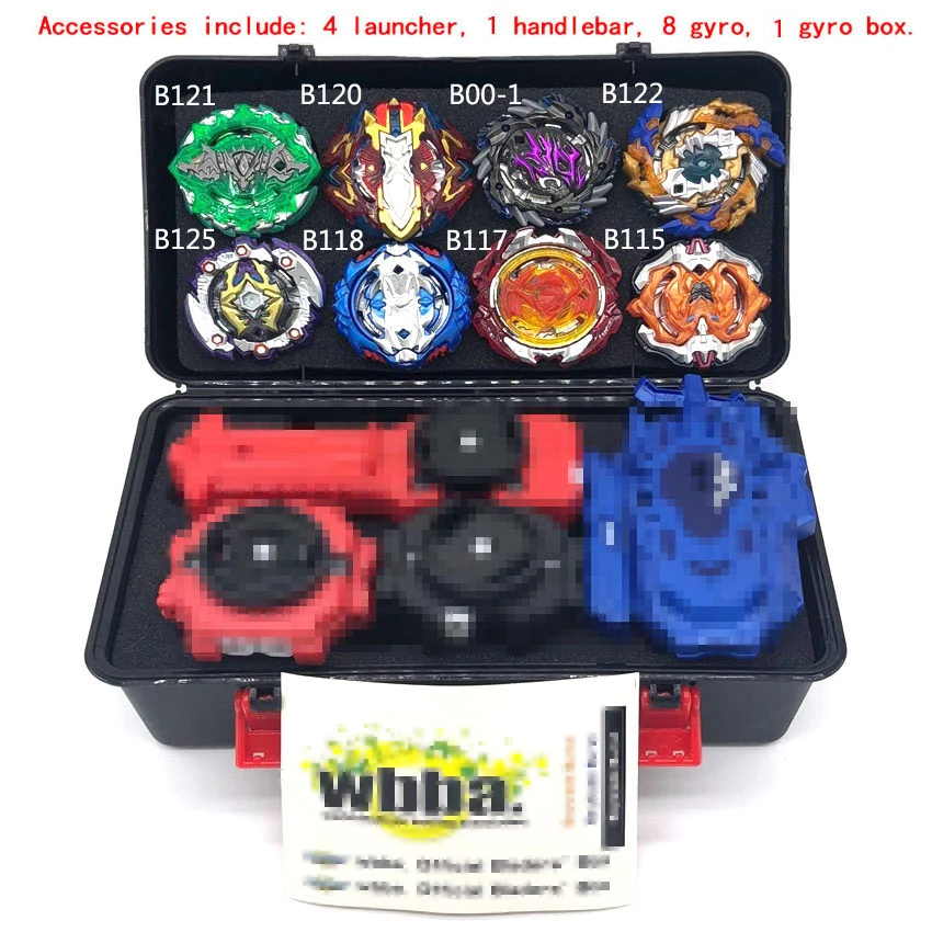 Топ Beyblade Burst Bey Blade игрушка из металла Funsion Bayblade набор коробка для хранения с ручкой