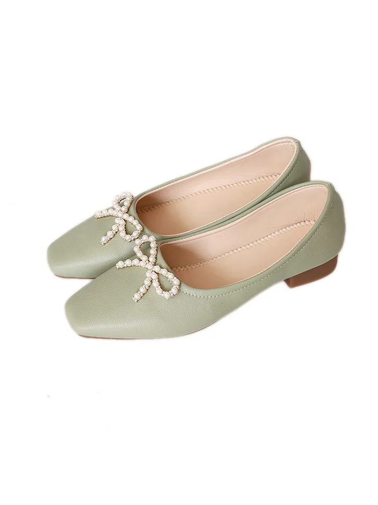 

Round Toe Slip On Shoes For Women Shallow Mouth All-Match Female Footwear Casual Sneaker Soft Slip-on Summer Dress Square Moccas