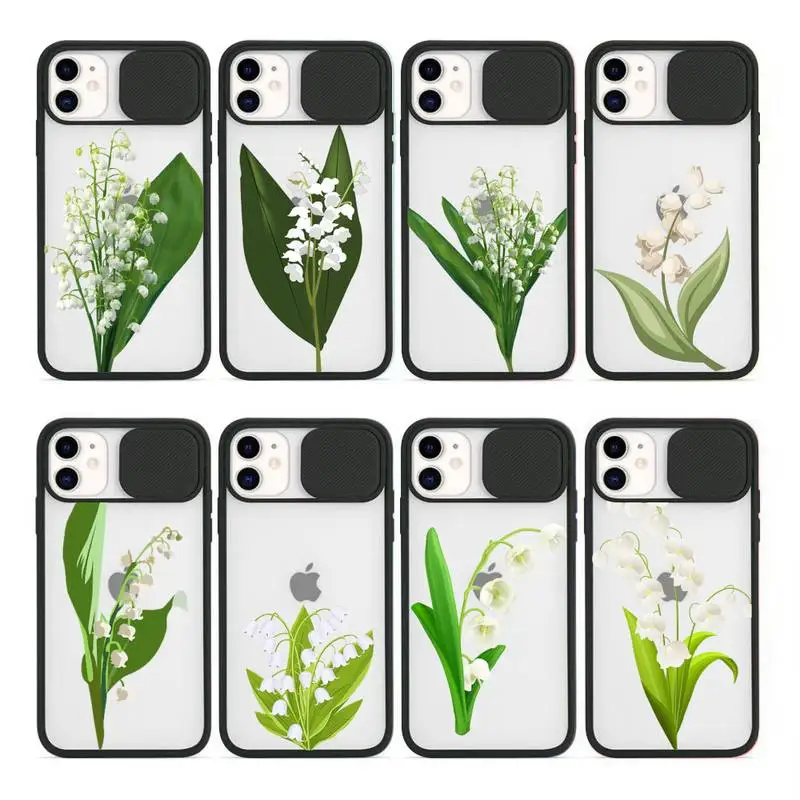 

Lily of the valley flower Phone Case Transparent for iPhone 7 8 11 12 se 2020 mini pro X XS XR MAX Plus