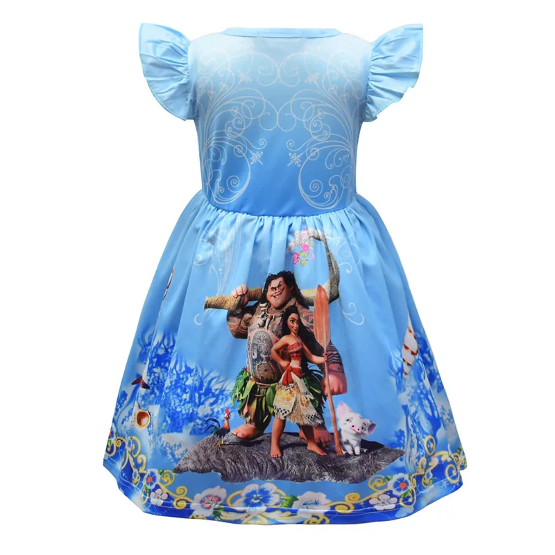 Детское платье принцессы Моана для девочек одежда вечеринки 2021 комплект платья