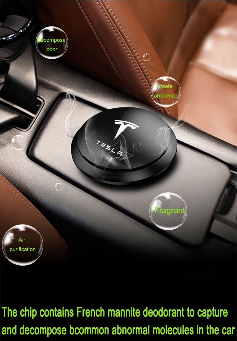 

Car Air Freshener Instrument Seat Aromatherapy Car-styling Flavor Car Perfume UFO Shape Scent Decor for tesla model 3 X Y S