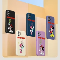 mickey minnie sports disney for apple iphone 13 12 mini 11 pro xs max xr x 8 7 6s se plus liquid silicone soft cover phone case