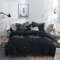 fashion simple comfortable bedding sets nordic style red bed linens duvet cover set bed sheets and pillowcases home textiles
