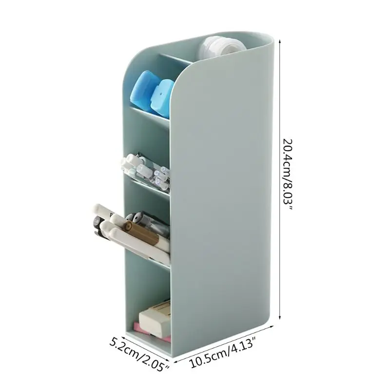 

96BA Large Capacity Desktop Pen Holder Pencil Makeup Storage Box Organizer Stand Case