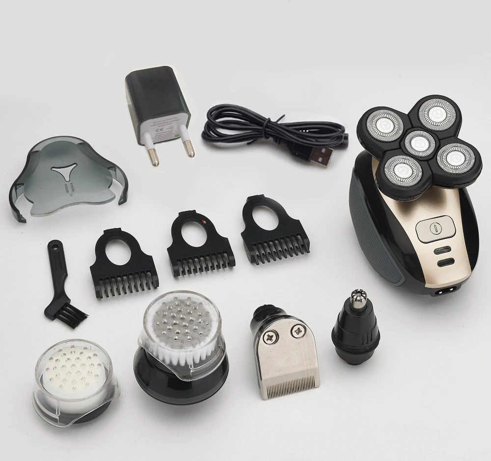 5 в 1 Мужская бритва для сухого и влажного бритья|Электробритвы| |