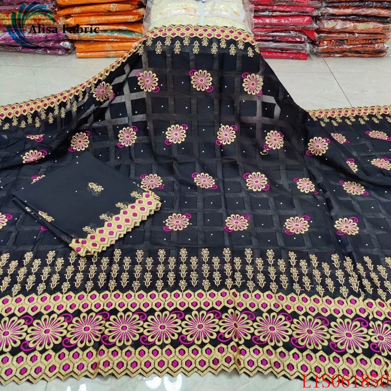 

Alisa 5 yards+2 yards/sets swiss voile lace in switzerland chiffon fabric high quality embroidered african dry laces 100% cotton